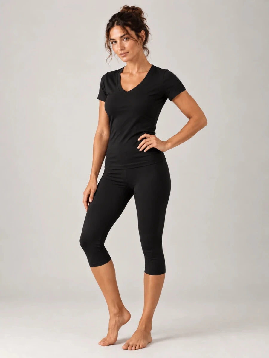 Pack 2 Ensembles Col V Corsaire Noir & Beige – LILYA