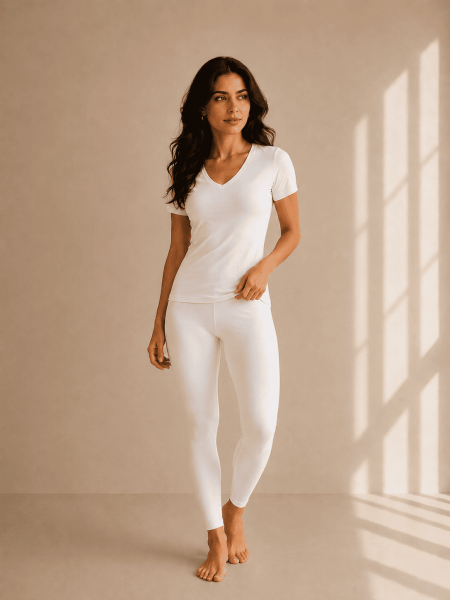 Ensemble T-shirt Col V & Legging – LILYA