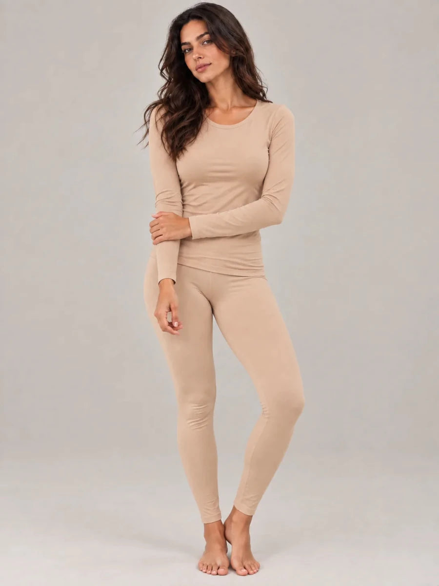 Pack 3 Ensembles T-shirt Manche Longue Col Rond et Legging – LILYA