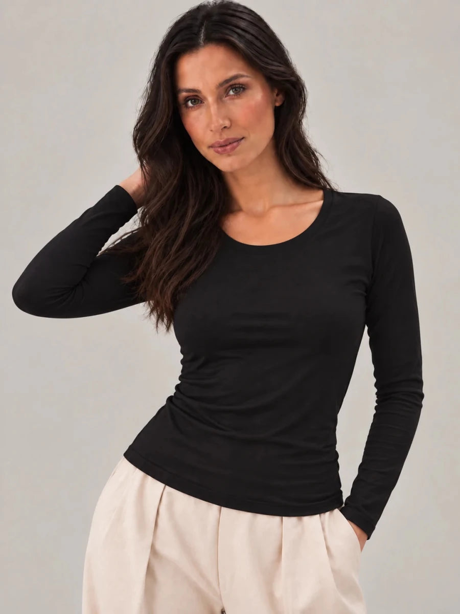 T-shirt Manche Longue Col Rond - Lilya